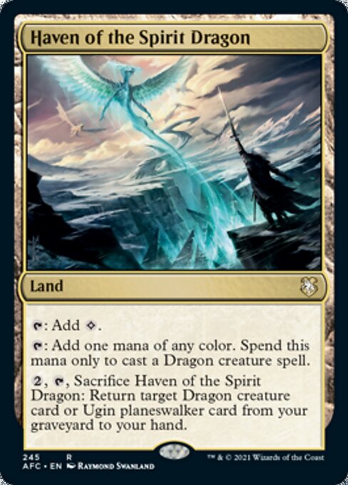 Haven of the Spirit Dragon (Commander 2021 Forgotten Realms) Near Mint