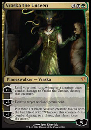 Vraska the Unseen (Duel Decks: Jace vs Vraska) Medium Play Foil