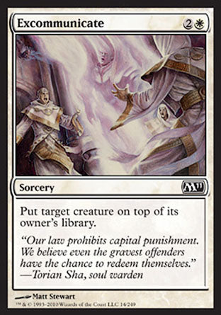 Excommunicate (Magic 2011 Core Set) Medium Play