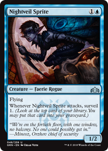Nightveil Sprite (Guilds of Ravnica) Medium Play