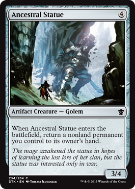 Ancestral Statue (Dragons of Tarkir) Light Play Foil