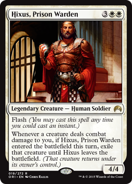 Hixus, Prison Warden (Magic Origins) Near Mint Foil