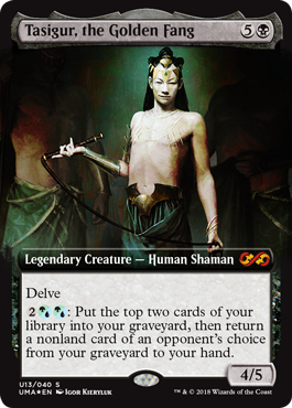 Tasigur, the Golden Fang (Ultimate Box Toppers) Near Mint Foil