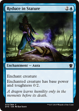 Reduce in Stature (Dragons of Tarkir) Medium Play Foil