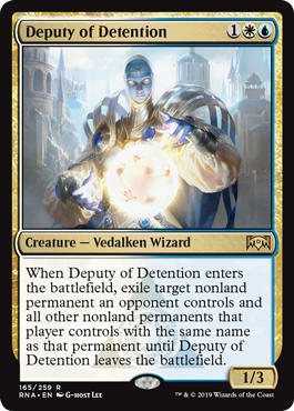 Deputy of Detention (Ravnica Allegiance) Medium Play