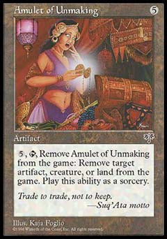 Amulet of Unmaking (Mirage) Medium Play