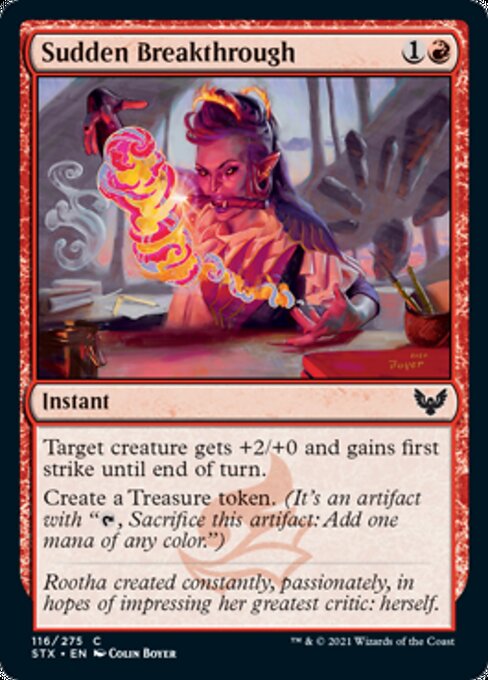Sudden Breakthrough (Strixhaven) Near Mint Foil