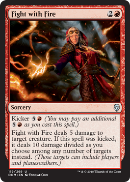 Fight with Fire (Dominaria) Near Mint