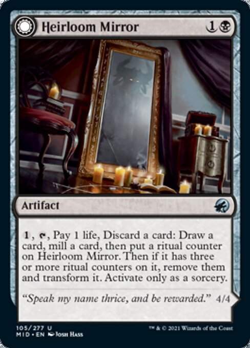 Heirloom Mirror / Inherited Fiend (Innistrad: Midnight Hunt) Near Mint