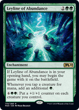 Leyline of Abundance (Magic 2020 Core Set) Near Mint Foil