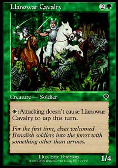 Llanowar Cavalry (Invasion) Medium Play