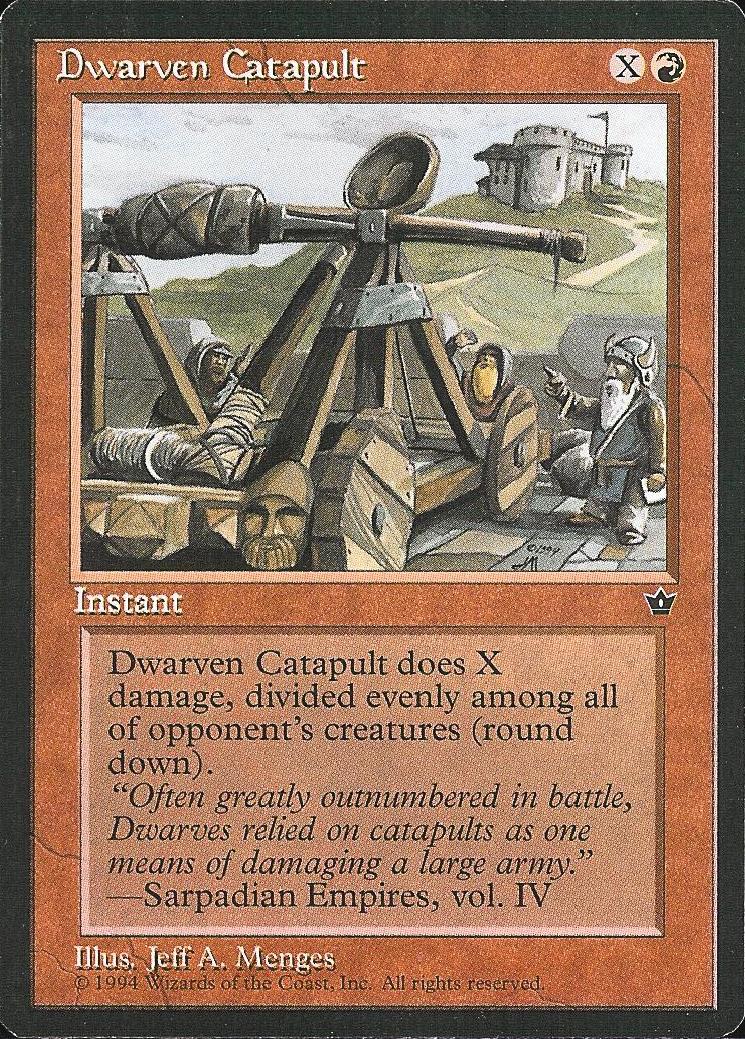 Dwarven Catapult (Fallen Empires) Near Mint