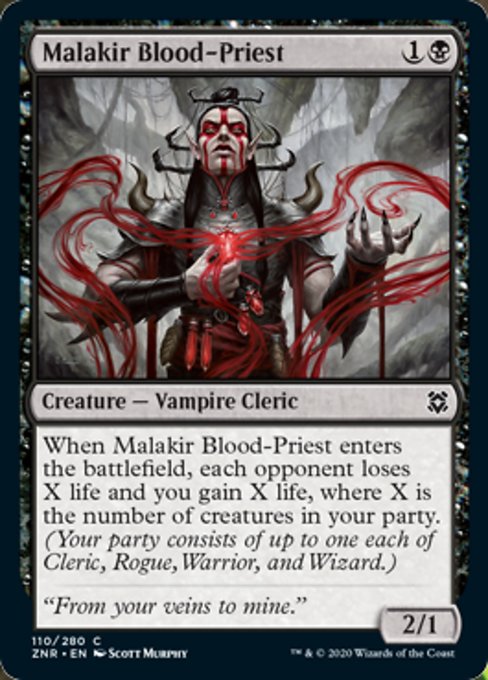 Malakir Blood-Priest (Zendikar Rising) Medium Play