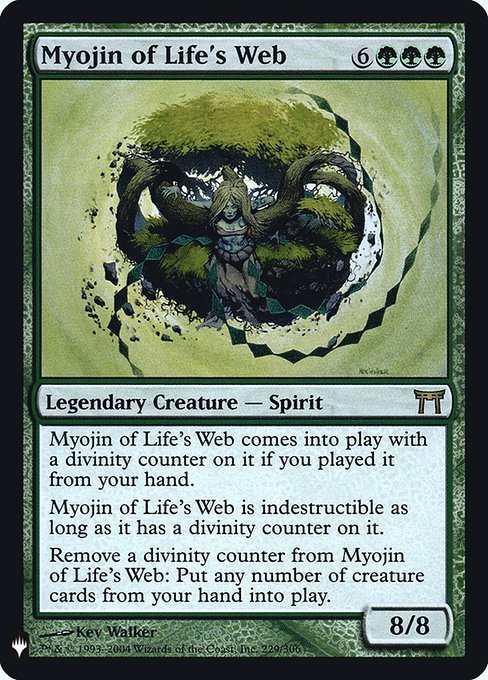Myojin of Life's Web (Mystery Booster Retail Edition Foils) Light Play Foil