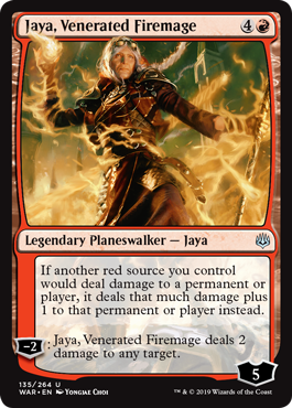 Jaya, Venerated Firemage (War of the Spark) Near Mint