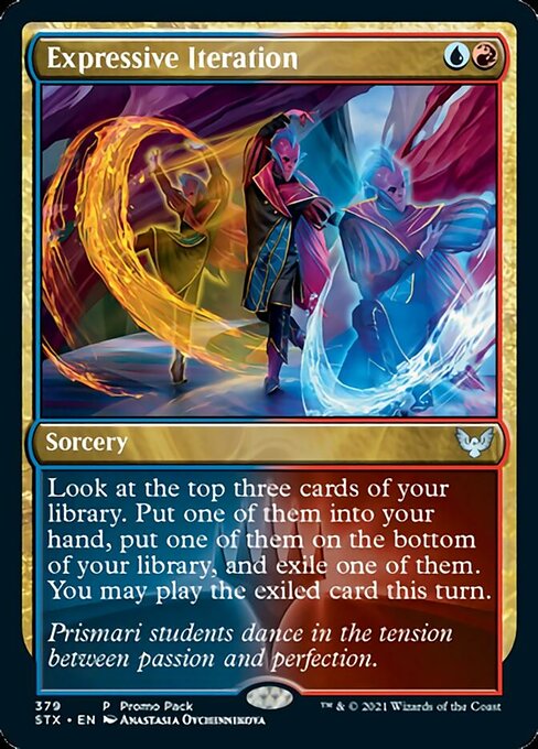 Expressive Iteration (Promo Pack) (Strixhaven) Light Play Foil