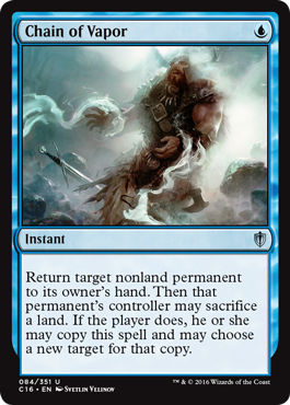 Chain of Vapor (Commander 2016 Edition) Light Play
