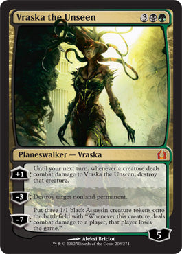 Vraska the Unseen (Return to Ravnica) Heavy Play