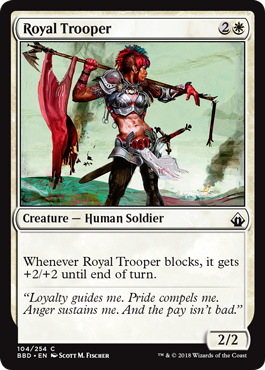 Royal Trooper (Battlebond) Light Play Foil