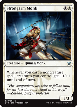 Strongarm Monk (Dragons of Tarkir) Medium Play