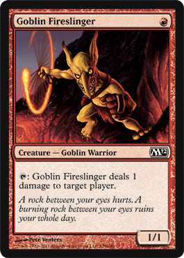 Goblin Fireslinger (Magic 2012 Core Set) Light Play