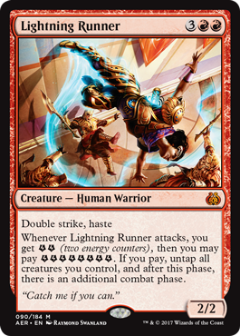 Lightning Runner (Aether Revolt) Near Mint Foil