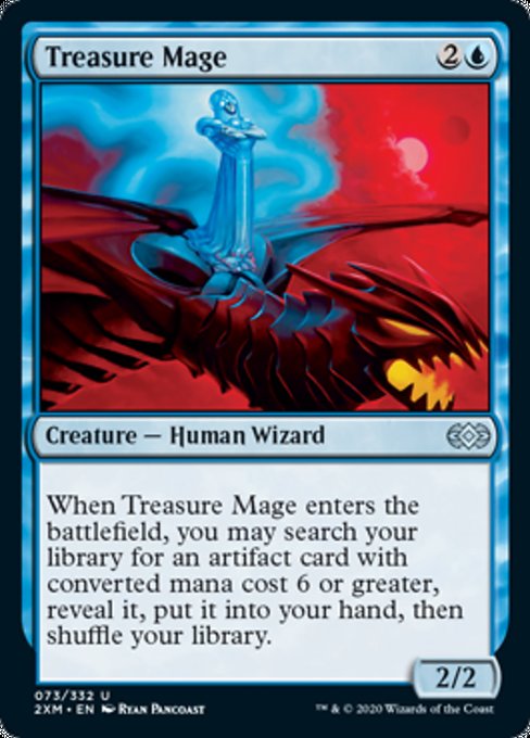 Treasure Mage (Double Masters) Medium Play Foil
