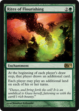 Rites of Flourishing (Magic 2012 Core Set) Medium Play Foil