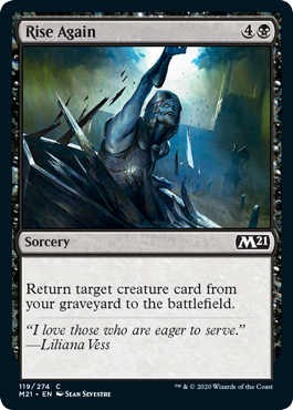 Rise Again (Magic 2021 Core Set) Near Mint