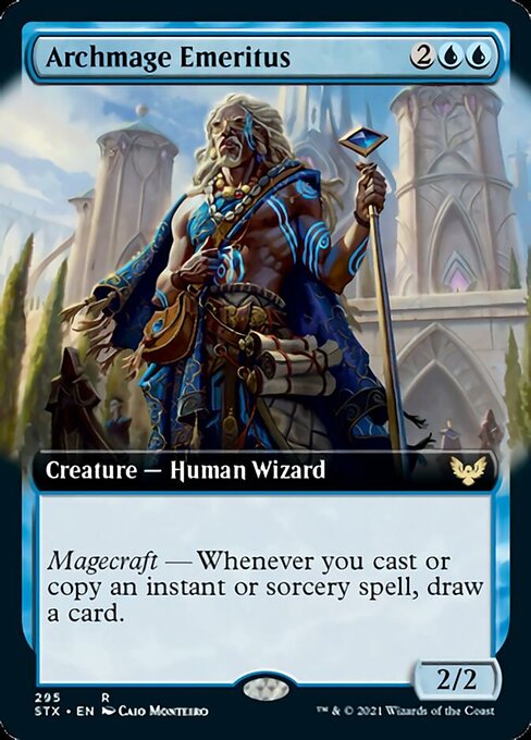Archmage Emeritus (Extended Art) (Strixhaven) Near Mint Foil
