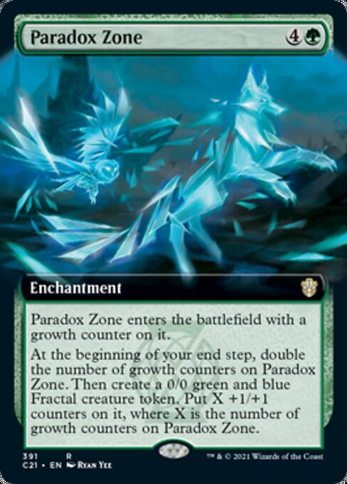 Paradox Zone (Extended Art) (Commander 2021 Strixhaven) Light Play