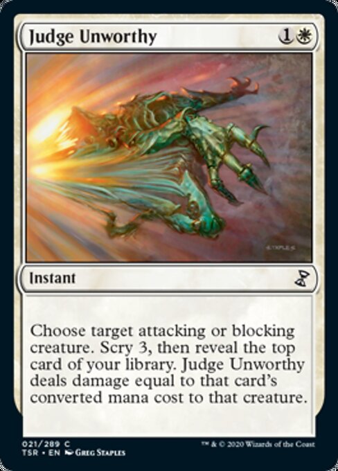 Judge Unworthy (Time Spiral Remastered) Near Mint