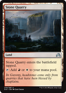 Stone Quarry (Shadows Over Innistrad) Near Mint
