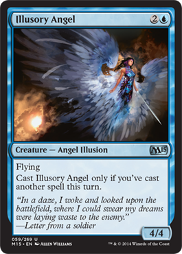 Illusory Angel (Magic 2015 Core Set) Light Play