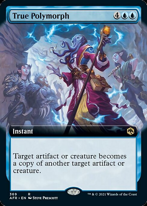 True Polymorph (Extended Art) (Adventures in the Forgotten Realms) Near Mint Foil