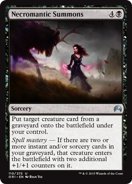 Necromantic Summons (Magic Origins) Near Mint