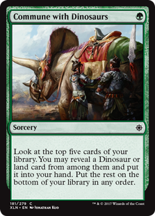 Commune with Dinosaurs (Ixalan) Medium Play