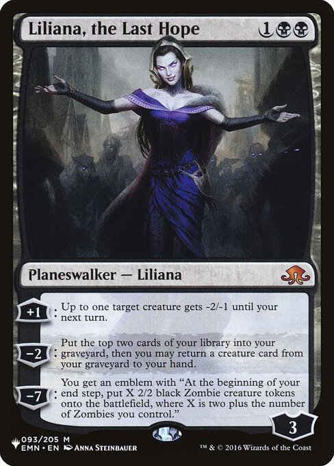 Liliana, the Last Hope (The List) Near Mint