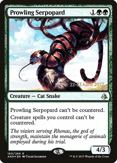 Prowling Serpopard (Promos: Prerelease Cards) Light Play Foil