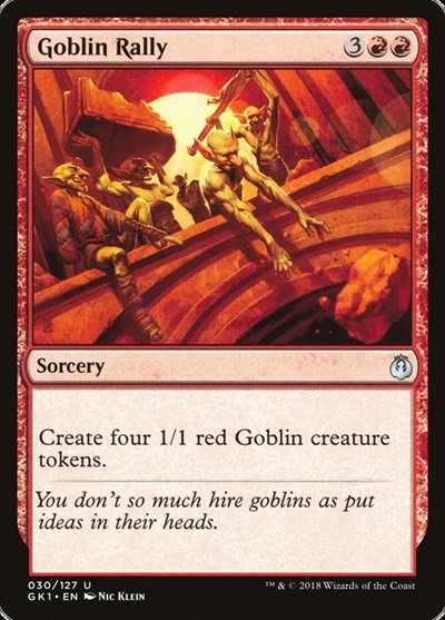 Goblin Rally (Guilds of Ravnica: Guild Kits) Light Play