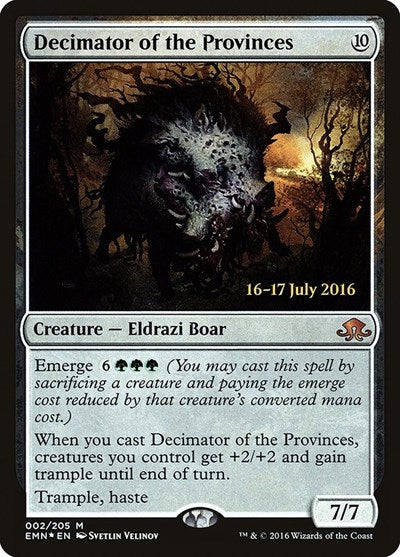 Decimator of the Provinces (Promos: Prerelease Cards) Near Mint Foil