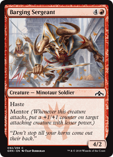 Barging Sergeant (Guilds of Ravnica) Near Mint