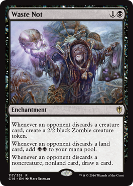 Waste Not (Commander 2016 Edition) Medium Play