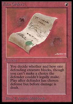 False Orders (Alpha) Medium Play