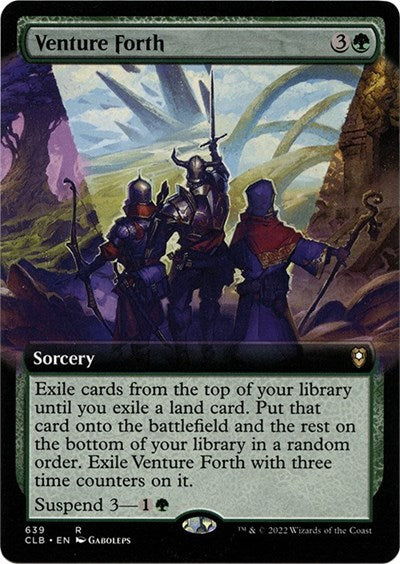 Venture Forth (Extended Art) (Commander Legends: Battle for Baldur's Gate) Near Mint