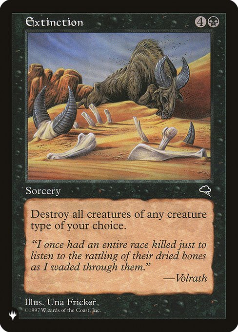 Extinction (The List) Near Mint