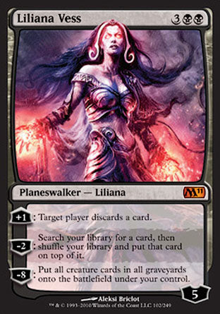 Liliana Vess (Magic 2011 Core Set) Light Play