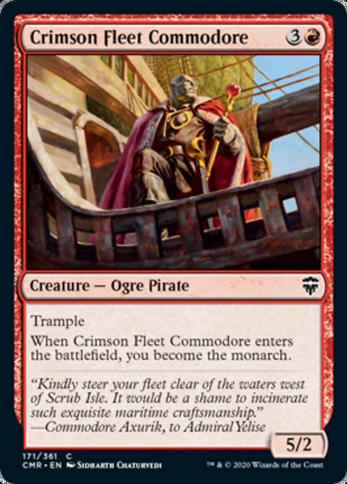 Crimson Fleet Commodore (Commander Legends) Near Mint Foil