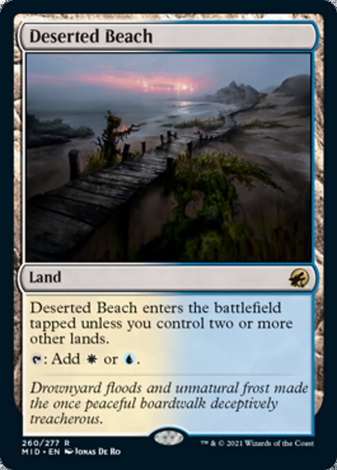 Deserted Beach (Innistrad: Midnight Hunt) Medium Play Foil