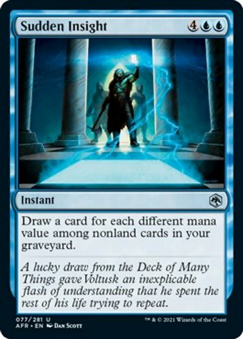 Sudden Insight (Adventures in the Forgotten Realms) Near Mint Foil